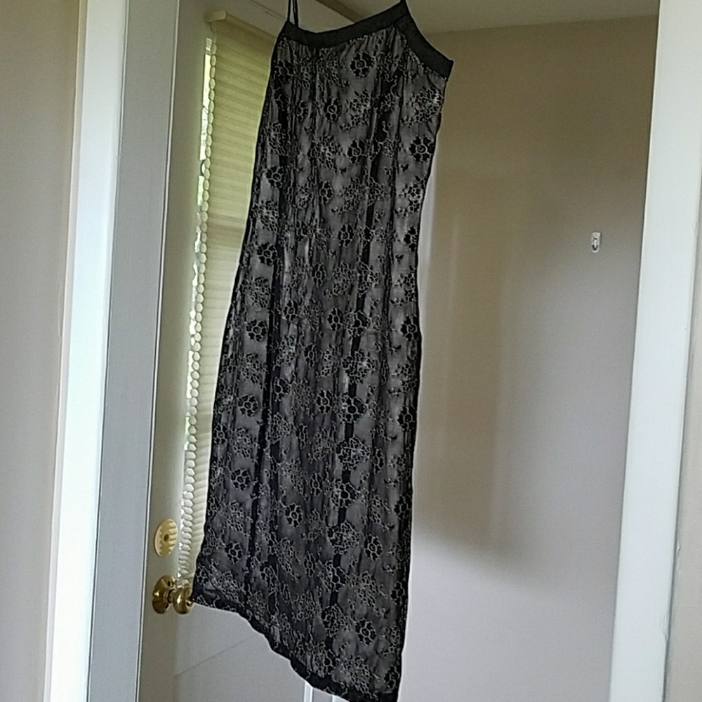 Lace overlay dress